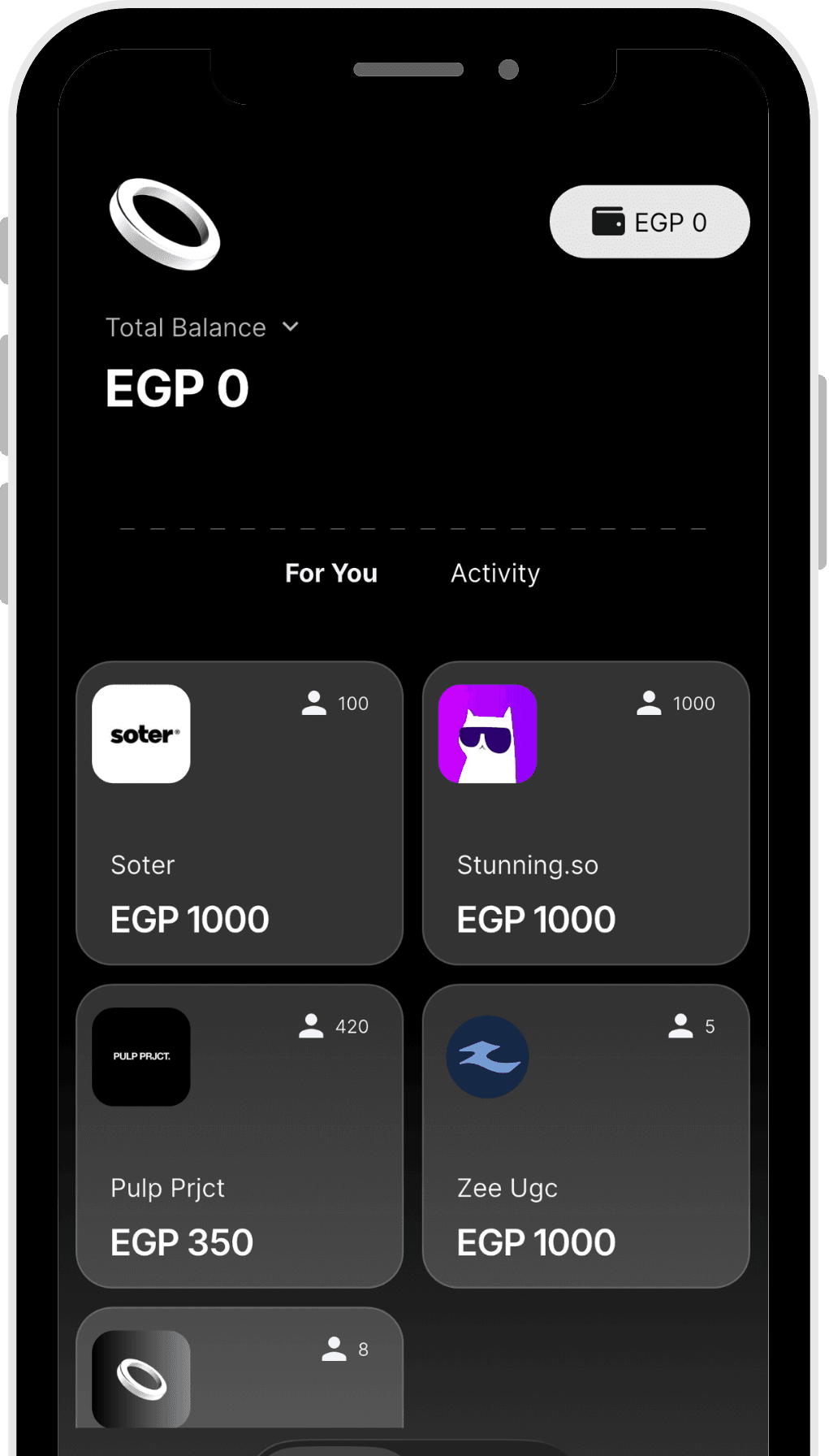 Ugcee mobile app screenshot